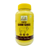 Jivamrit Organic Desi Cow Ghee 500ml | Glass Jar | Bilona Method | Organically Made Danedar Ghee | Natural & Healthy | Lab Tested
