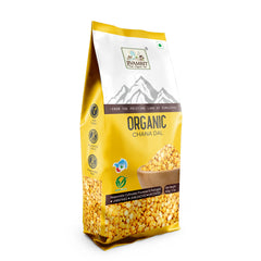 Organic Yellow Chana Dal 500g -100% Vegan, Unpolished, Gluten Free And No Pesticides
