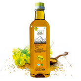 Organic Cold Pressed Yellow Mustard Oil 1 Ltr - Argemone Free