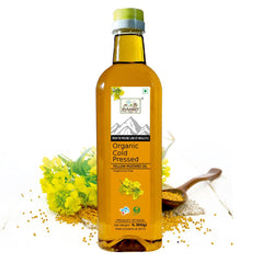 Organic Cold Pressed Yellow Mustard Oil 1 Ltr - Argemone Free
