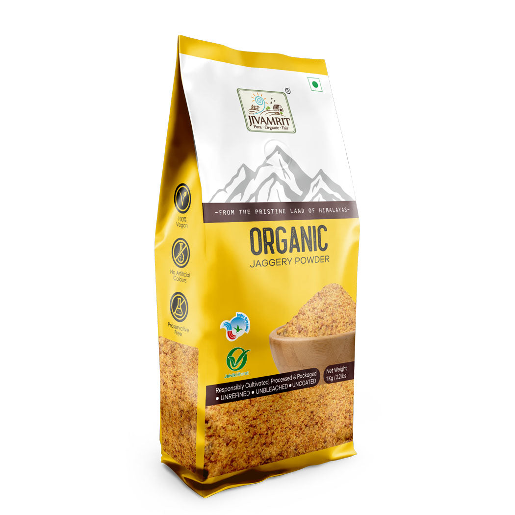 Organic Jaggery Powder 500 Gram - Organic Gud Powder Organic Jaggery Powder 500 Gram - Organic Gud Powder