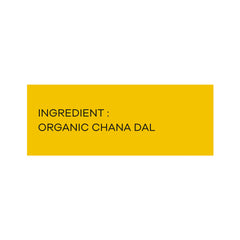 Organic Yellow Chana Dal 500g -100% Vegan, Unpolished, Gluten Free And No Pesticides